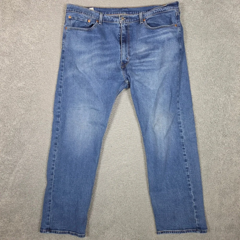 Levi's 505 Jeans Mens‎ 40x30 Regular Fit Blue Straight Leg Stretch Casual